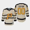 youth penguins custom cream 2023 winter classic premier jersey