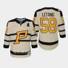 youth penguins kris letang cream 2023 winter classic premier jersey