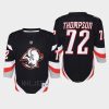 youth sabres tage thompson black 2022 23 goathead third replica player jersey